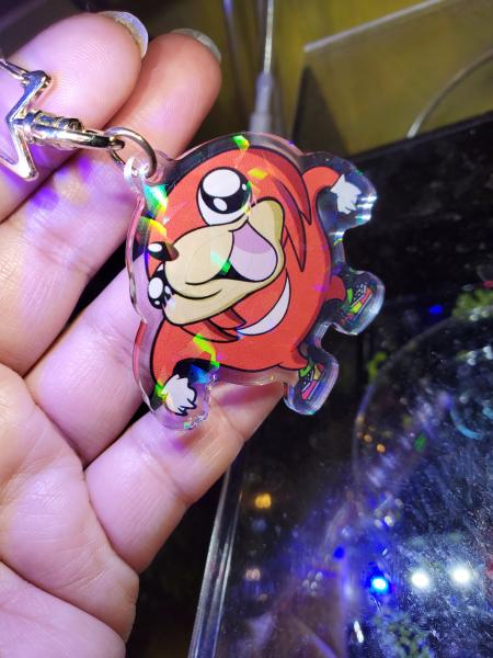 2" Ugandan Knuckles Holovrqphic charm picture