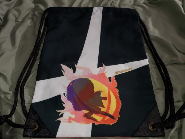 Captain Falcon 17" Super Smash Bros Ultimate Drawstring Backpack picture