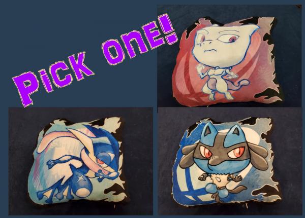 12" Super Smash Bros Pillow Cushion Pokemon series 2 PICK ONE