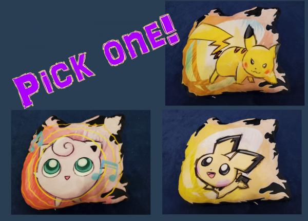 12" Super Smash Bros Pillow Cushion Pokemon series PICK ONE