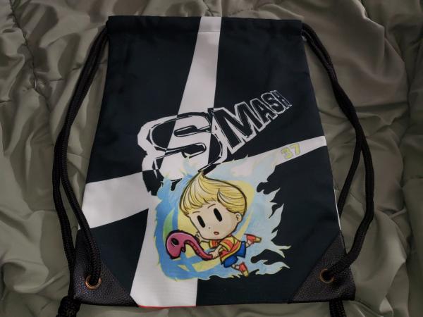 Lucas 17" Super Smash Bros Ultimate Drawstring Backpack picture