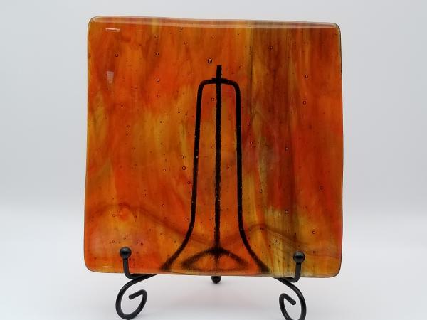 Fused Glass Square Tray/Plate picture