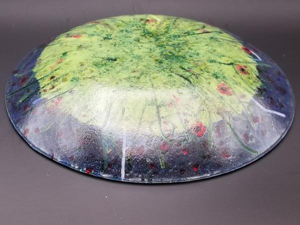 Fused Glass Garden Stringer Bowl picture