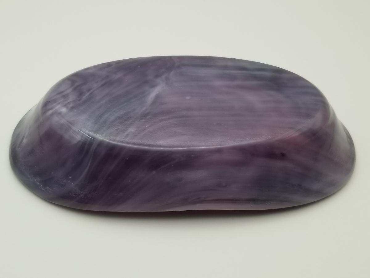 Fused Glass Oblong Bowl picture