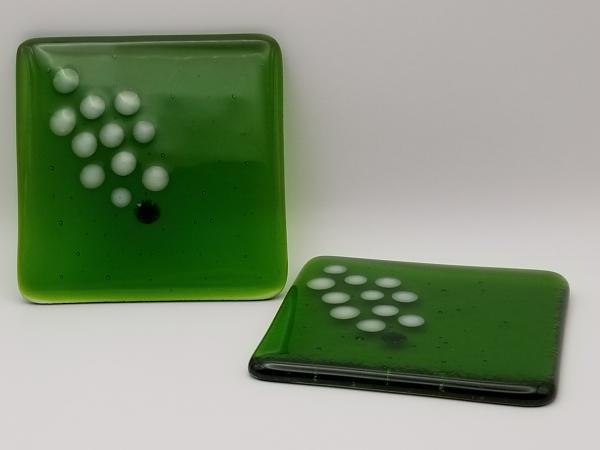 Fused Glass Square Coasters (set of 2) picture