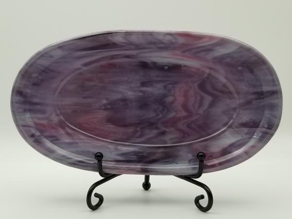 Fused Glass Oblong Bowl