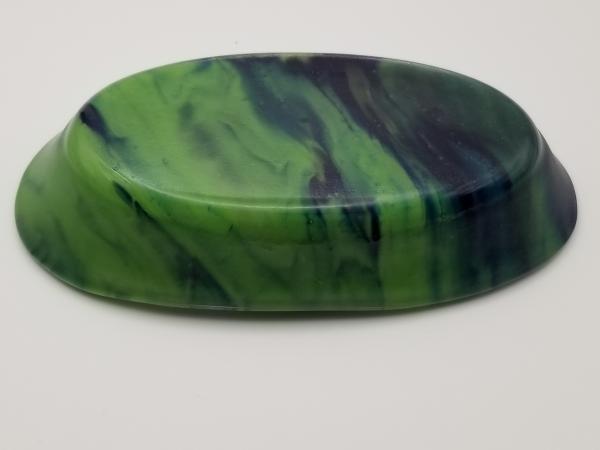 Fused Glass Oblong Bowl picture