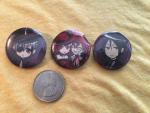 3 pin/badge set Ciel, Sabastian, Grell/Madame Red