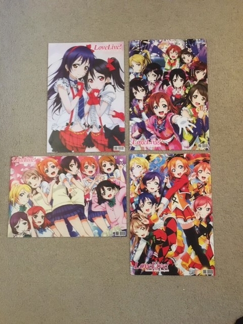 4 Love Live Posters Set Lot A picture