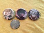 3 pin/badge set Toga, Dabi, Shigaraki