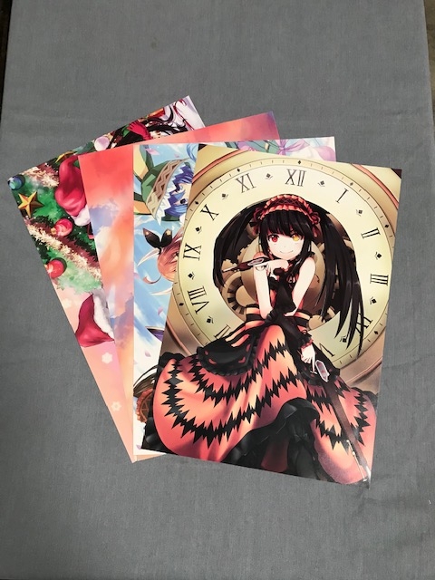 4 Date A Live Posters Set Lot A