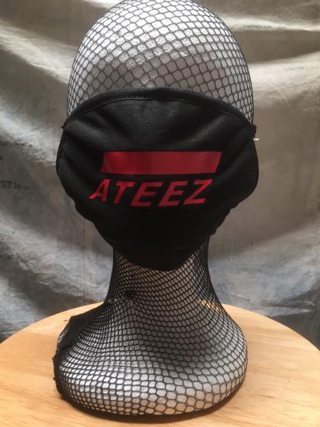 Cloth Mask kpop ATEEZ logo Black