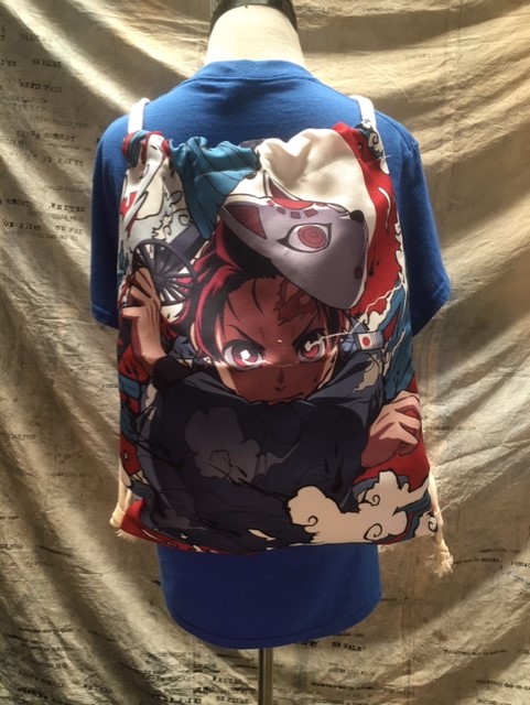 Tanjiro Drawstring Canvas Bag picture