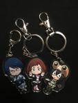 3piece anime acrylic keychain trio Hero Academia