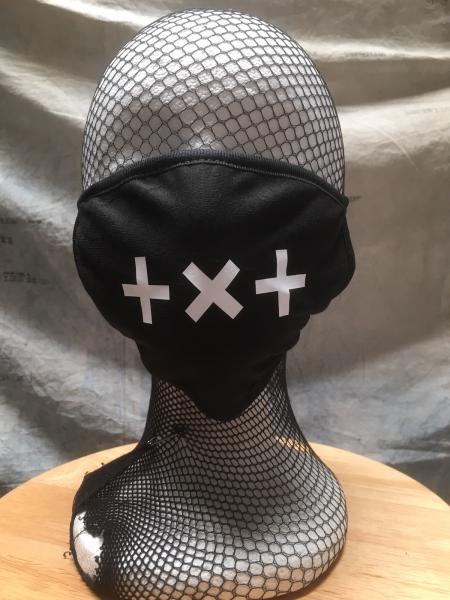 Cloth Mask kpop TXT logo Black Tomorrow and Together picture