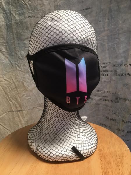 Cloth Mask kpop BTS logo white picture