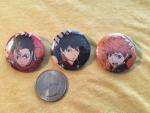 3 pin/badge set Hinata, Kageyama, Yoshinoya