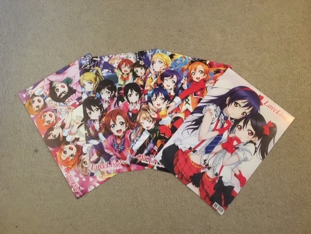 4 Love Live Posters Set Lot A