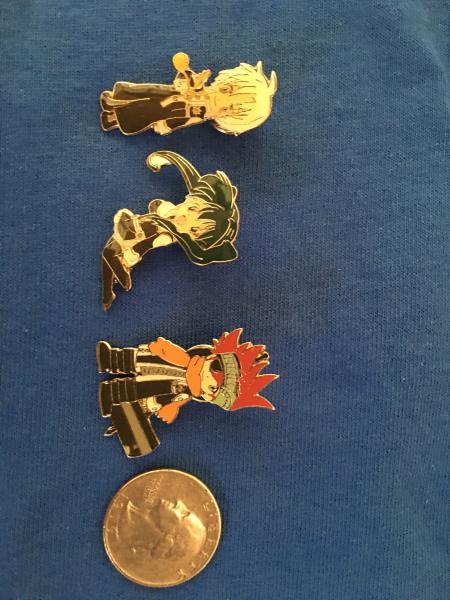 D.Gray Man enamel pin trio Alan Walker Lavi Lenalee picture