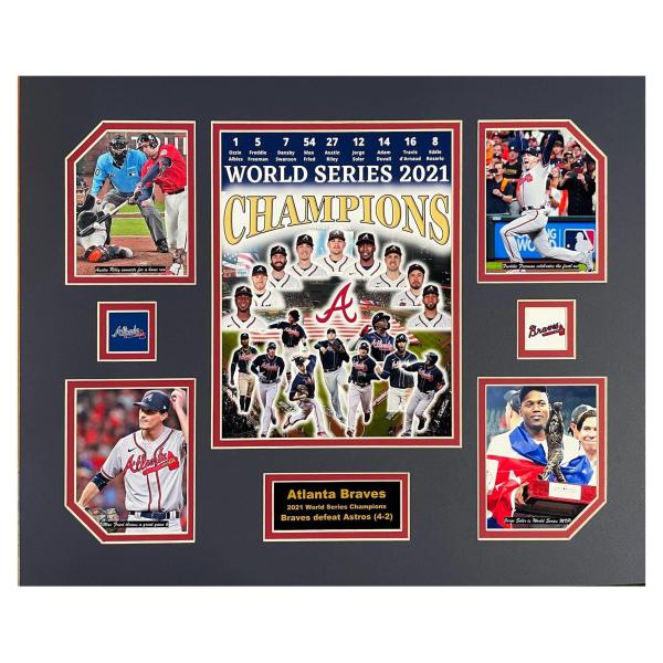 Atlanta Braves 2021 MLB Baseball World Series Champions 16 x 20 inch Collage