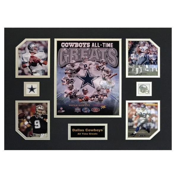 Dallas Cowboys NFL Football All-Time Greats 16 x 20 inch Collage