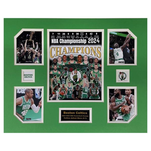 Boston Celtics 2023-24 NBA Basketball Champions 16 x 20 inch Collage