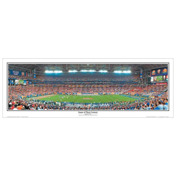 U FLORIDA GATORS "Game of Their Century" University of Phoenix Stadium Panoramic Photograph