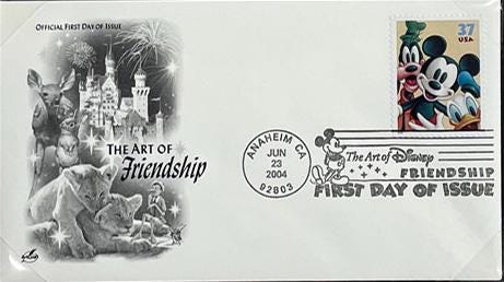 Disney Stamp and First Day Cover Art - Mickey Mouse, Goofy and Donald Duck picture