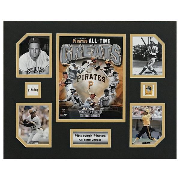 Pittsburgh Pirates MLB All-Time Greats 16 x 20 inch Collage