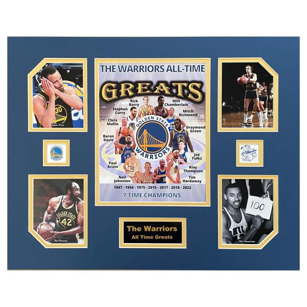 Golden State/Philadelphia Warriors NBA Basketball All-Time Greats 16 x 20 inch Collage