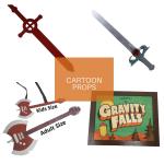 Cartoon Wooden Cosplay Props