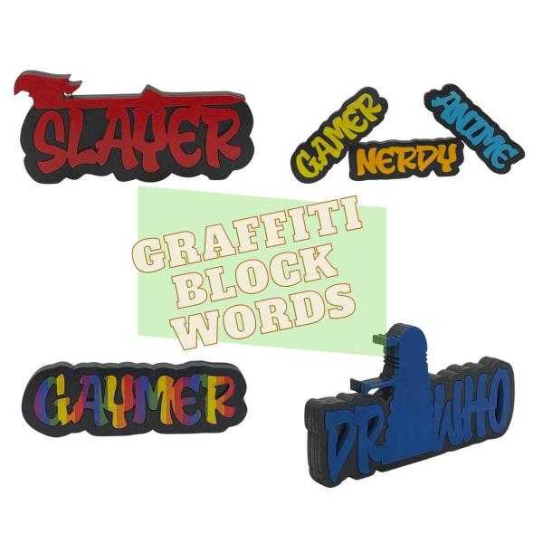 Graffiti Block Words picture