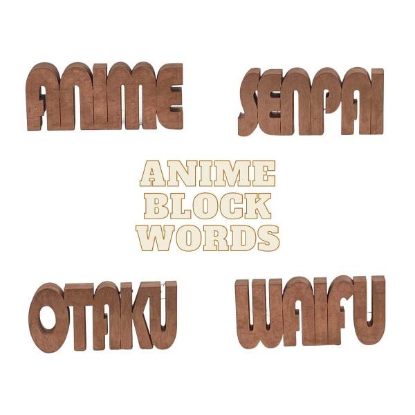 Anime Block Words