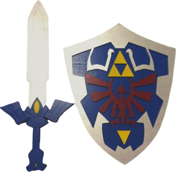 Kid's Size Cosplay Sets 14" Shield 17" Sword picture