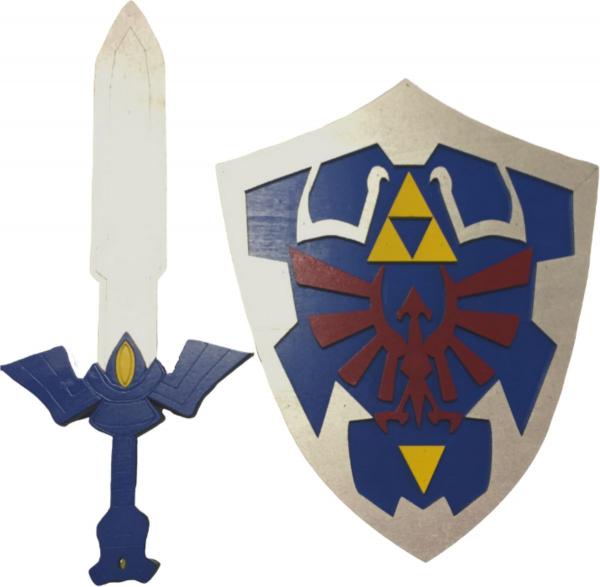 Kid's Size Cosplay Sets 14" Shield 17" Sword picture