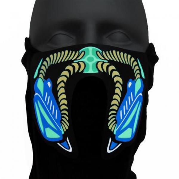 Sound Reactive LED Gas Mask