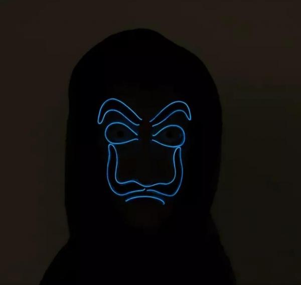 Salvador Dali Money Heist The Paper House La Casa De Papel Cosplay Glow Mask picture
