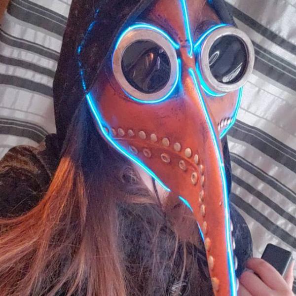 PLAGUE DOCTOR COSPLAY GLOW MASK picture