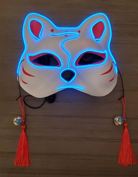 Kitsune Neon Blue Mask picture