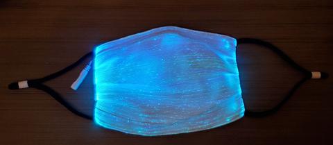 LED COLOR CHANGING FIBER OPTIC FACE WEAR picture