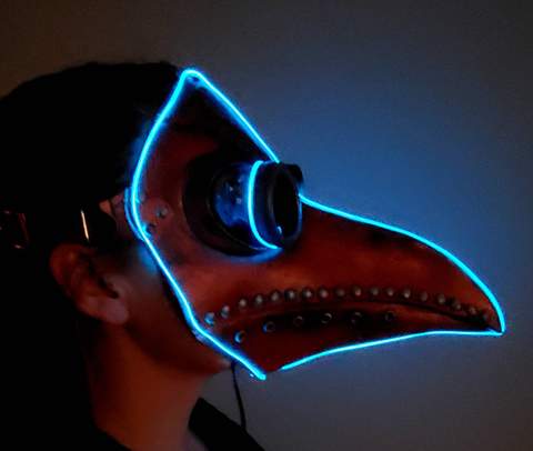 PLAGUE DOCTOR COSPLAY GLOW MASK