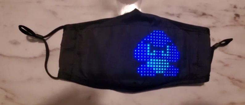 Programmable BIG LED Display Face Mask picture