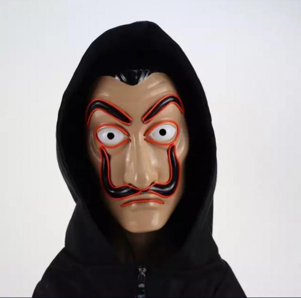 Salvador Dali Money Heist The Paper House La Casa De Papel Cosplay Glow Mask picture