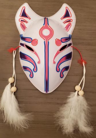 KITSUNE COSPLAY NEON GLOW MASK picture