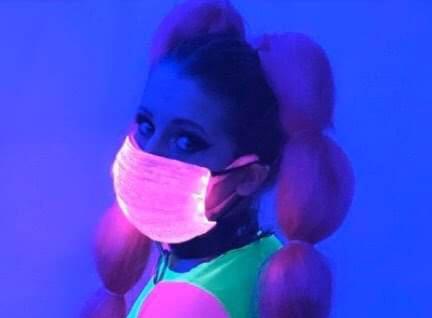 LED COLOR CHANGING FIBER OPTIC FACE WEAR picture