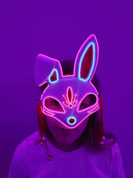 Japanese Anime Bunny Glow Mask picture