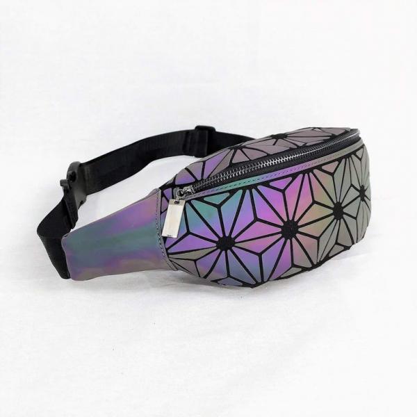 Holographic Geometric Color Changing Fanny pack picture