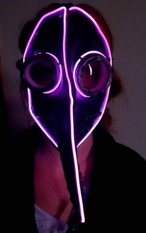 PLAGUE DOCTOR COSPLAY GLOW MASK picture