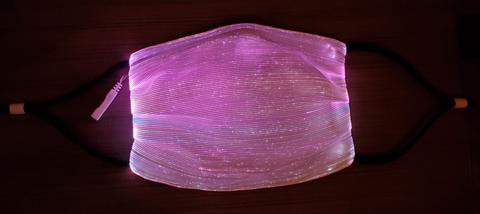 LED COLOR CHANGING FIBER OPTIC FACE WEAR picture