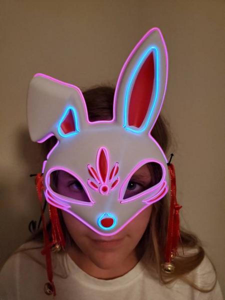 Japanese Anime Bunny Glow Mask picture